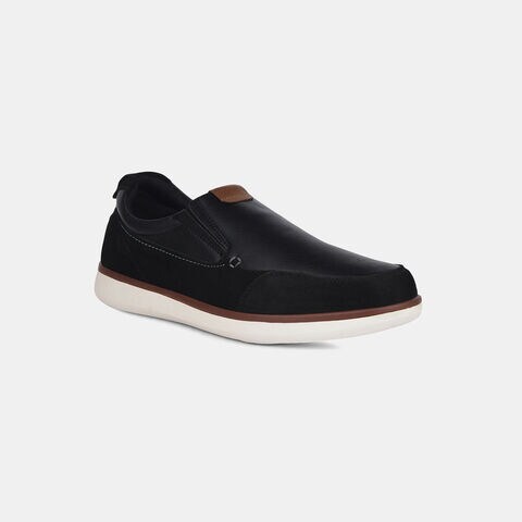 Bata Comfit Black Casual Slip-On Shoes For Men